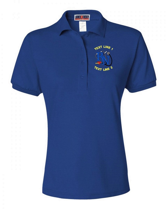 RN Registered Nurse Ladies Polo (image for) RN Registered Nurse Ladies Polo